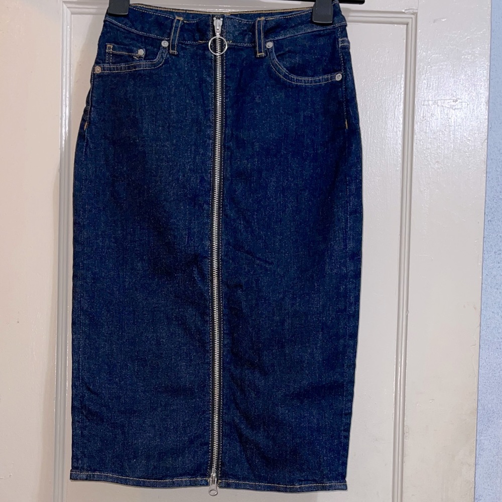 Denim Pencil Skirt